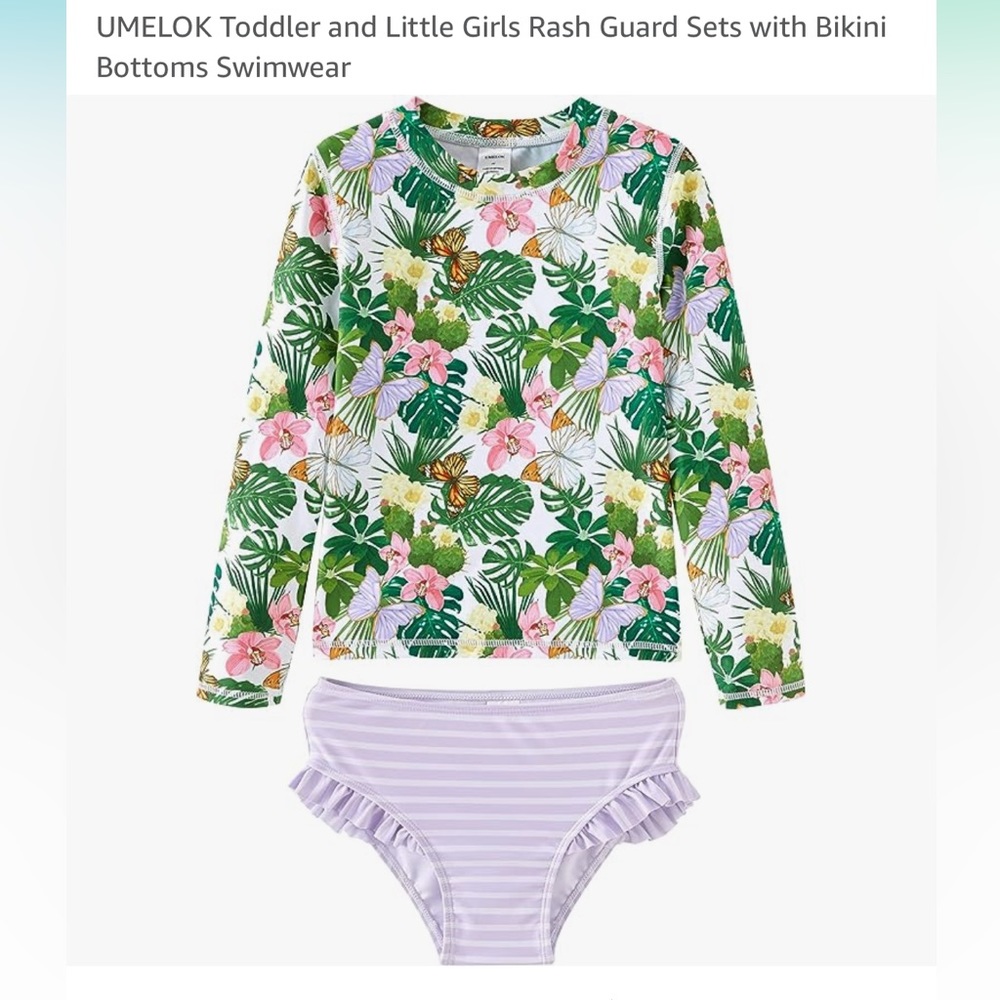 Little girls swimwear outfit 12 months